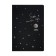 A5 sketchbook, 30 black sheets, "Star Night", density 70 gr., Mix