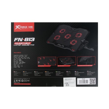 Co-laptop stand Xtrike Me FN-813, 5 fans, 2xUSB, 55 mm cable-5
