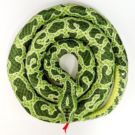 Soft toy "Snake", 300 cm, green color-5