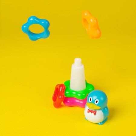Pyramid "Penguin on the Flower", 5 rings-4