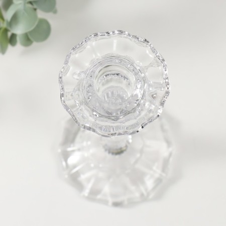 Glass of Glass for 1 CAROLIN candle Transparent 8.5x8.5x18 cm-1