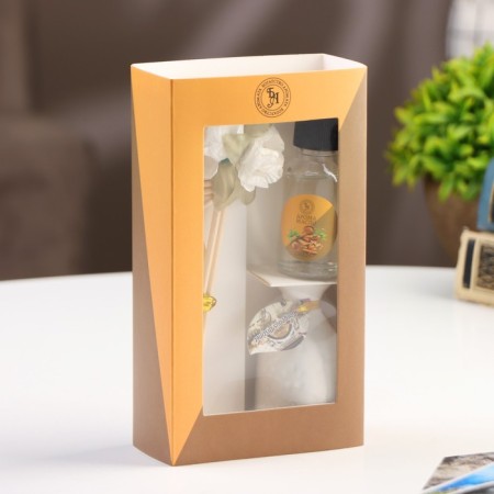 Gift set with a diffuser "Vase with a flower" sandalwood, "wealth of aroma"-6