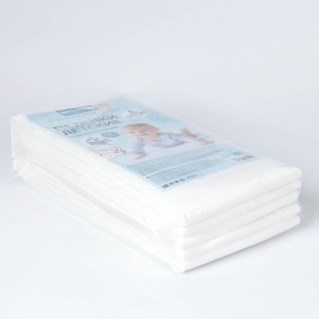 Disposable diapers absorbing for children, size 60x90, 5 layers, 5 pcs., Baby me-2