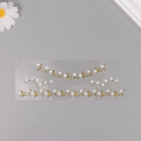 Sticker Plastic Rhocker "Choker from Stars" gold 11.6x18 cm-1