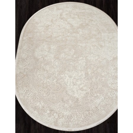 Oval carpet Valentis mikonos, size 80x150 cm, color Cream/Cream-1