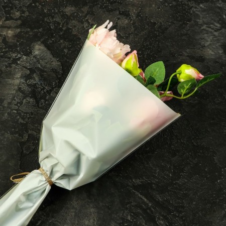 Package Flower cone, white, 28x9x44cm ± 1cm-1