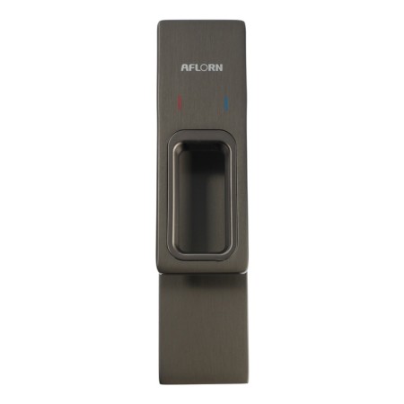 AFLORN AF19010ST shell mixer, pour height 11 cm, brass, glossy graphite-1