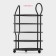 Drywall for cutlery shares, 17 × 10.5 × 10.5 cm, black color