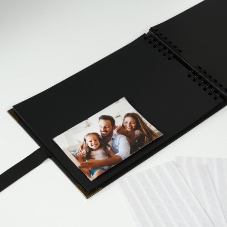 Photo album Brauberg Black, size 21x30 cm, 40 black sheets-21