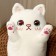 Soft toy-podushka "cat", 65 cm, white color