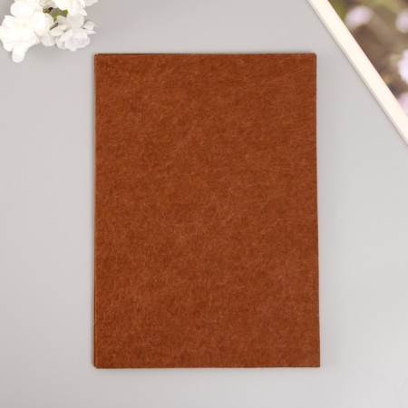A set of hard felt "Astra" (3 pcs) brown, 3 mm, 20x30 cm