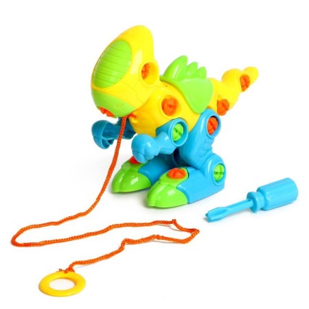 Designer for kids "dinosaurus", with a screwdriver, 38 details-4