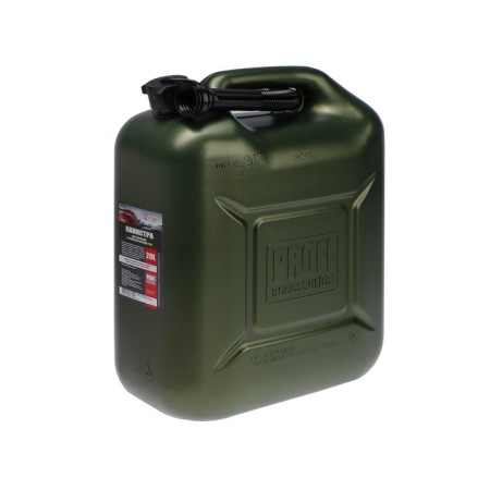 3ton Profi canister, green for fuel + cover and watering can, 20 liters
