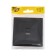 Socket with USB-A + usb-C connectors, 2.1 A, 5V, TOT GLOSSY GLASS, hidden, glass, black