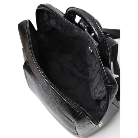 Youth backpack, artificial leather, 255x330x125 cm, black-4