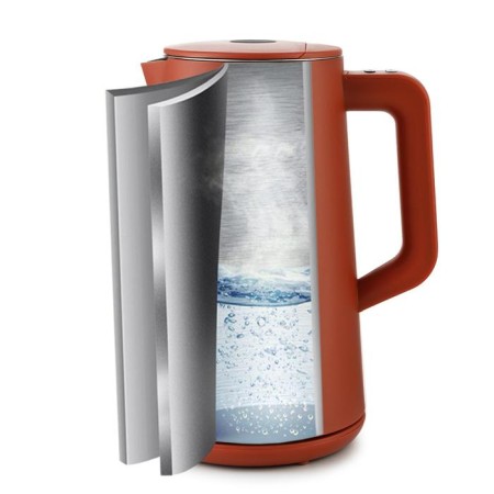 Electric KitFort KT-6115-3 kettle, plastic, Metal flask, 1.5 l, 1800 watts, red-1
