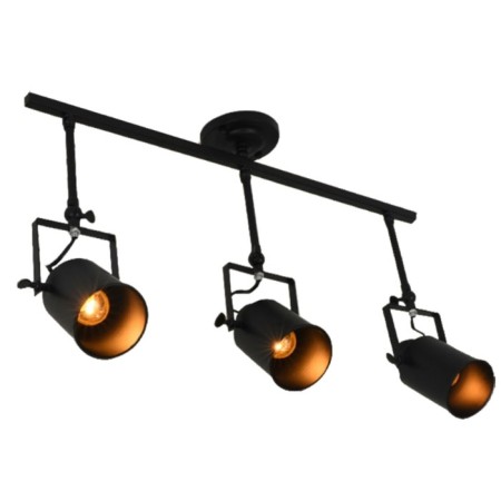 NEIDER 3XE27 40W spot, size 78x10.7x53.5 cm, black color