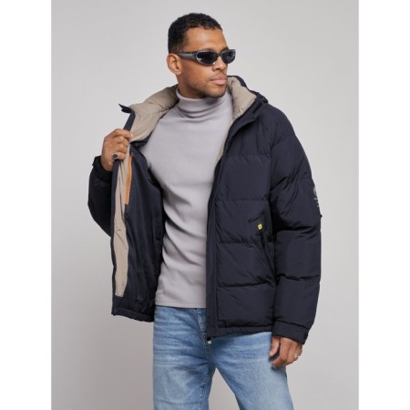 Sports male winter, size 56, dark blue color-7