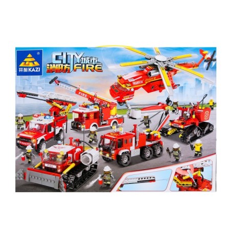 Designer Firefighters "Rescue machine", shoots with water, 265 parts-4