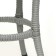 Sadovy table of artificial rattan 60x75cm gray