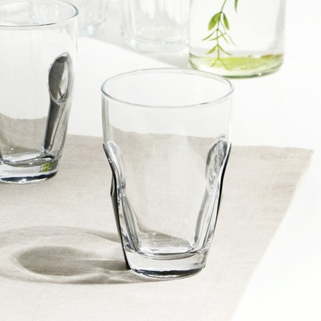 A set of glasses “SNEP” glass, 260 ml, 3 pcs, gray plastic accessory-1