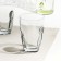 A set of glasses “SNEP” glass, 260 ml, 3 pcs, gray plastic accessory