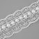 Ryush lace, with beads, 35 mm, 4.5 ± 0.5 m, white color