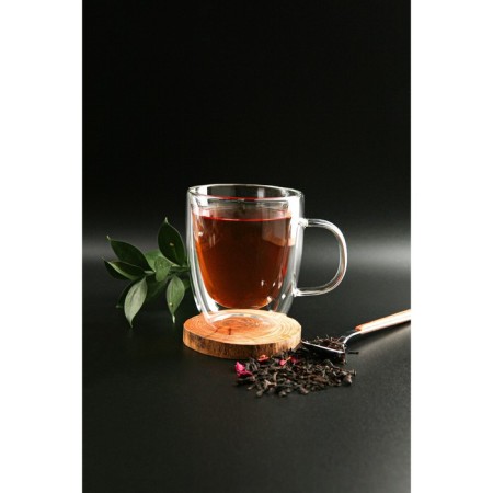 Glass mug with double walls, 300 ml-1