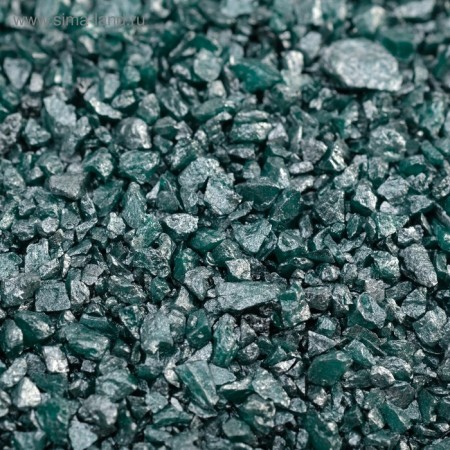 Soil "Emerald metallic" decorative sand quartz, 250 g, fr. 1-3 mm-1