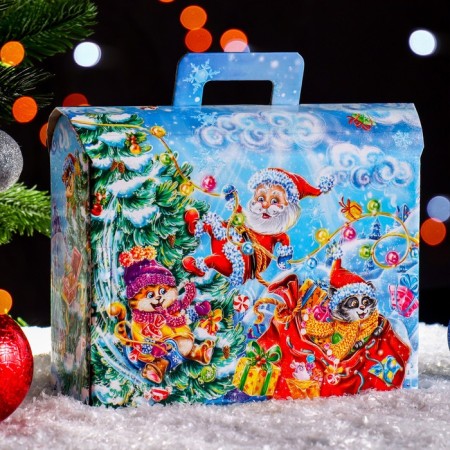Gift box "chest" 25 x 9 x 19.5 cm-1