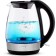 Electric kettle Vitek VT-7091, glass, 1.7 l, 2200 watts, black-silver