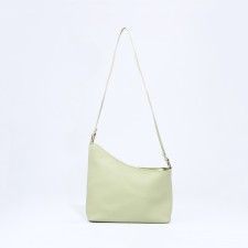 Bag Cross-Bodi with a zipper, green color