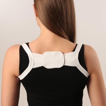 Massner-fixer for posture, Velcro, S-m size, white color-4