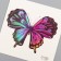 Tattoo on the body color "Color butterfly" 6x6 cm
