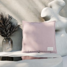 Ethel pillow, 45x45+1 cm, pink, 100% cotton