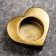 Climb "Heart", aged gold, 6x6x3 cm, for a candle d = 3.5 cm