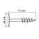 Tundra dowel, for thermal insulation, screw, 18x110 mm, 50 pcs