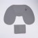 A pillow for the neck, with a headrest, inflatable, in a case, 43 × 28 cm, pink color
