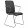 Brabix Visit CF-101, chrome, eco-leather, black (S-0401)