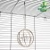 The hay feeder is a metal sphere, 8 x 8 x 15 cm