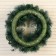 New Year's wreath d- 37 cm "Cozy fairy tale" Large flowers silver