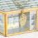 Casket Glass with a metal frame "Hexagonant with a sheet. Quadro" 17x14.8x6.5 cm