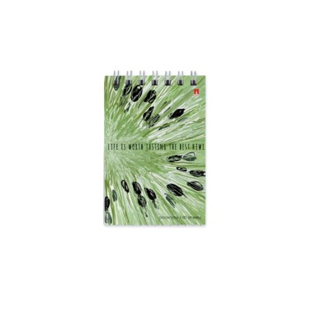 Notepad A7, 40 sheets on the crest Exotic Fruits, cover laminated cardboard, block 55g/m2, mix-1