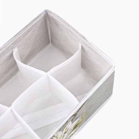 Organizer for storage, coffee for linen 8 cells "Flowers", 28 x 16 x 10 cm-4