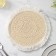 Serving napkin on the table of the shame "fringe", d = 25 cm, beige color