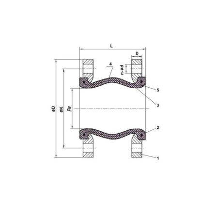 Tecofi Di7240N, flanges, PN10, DN80 vibro -compensator-1