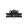 Pecado BDSM chocker-sewer, with a butterfly and a ring, genuine leather, black
