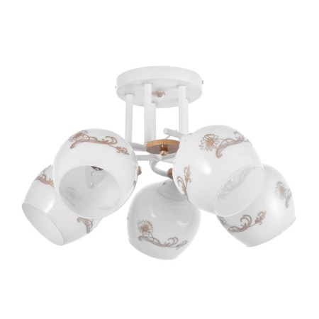 Gabriel chandelier 5x60W E27 white 46x46x28cm