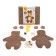Set for creativity. Soft toy of fur "Bear"