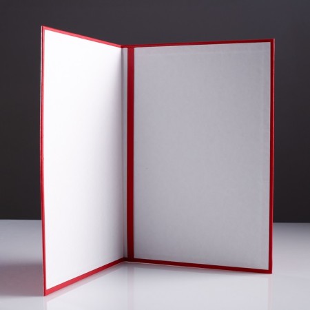 Address folder "for signature" Bumvinyl, soft, red, a4-1
